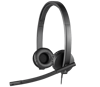 Slika - Logitech LOGI H570E (981-000575) 2.0 USB črne, slušalke z mikrofonom