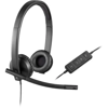 Slika - Logitech H570E (981-000575) 2.0 USB črne, slušalke z mikrofonom