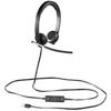 Slika - Logitech LOGI  H650e Stereo USB žične dvostranske slušalke z mikrofonom sive (981-000519)