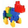 Slika - Dohany 698 Blocks zelen tovornjak - kiper s 24 maxi kockami za otroke