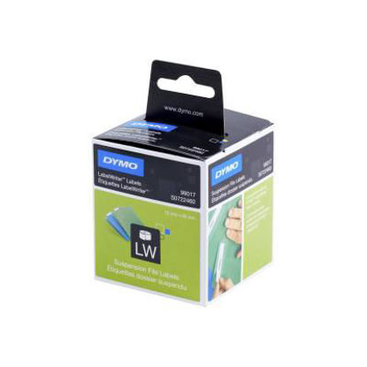 Dymo 99017/ S0722460 papirnate etikete 50 mm x 12 mm, bele, za viseče mape, 220 kosov