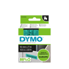 Slika - Dymo 45019 (S0720590) D1 črna na zeleno 12mm x 7m, etikete