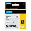 Slika - Dymo 18444 (S0718600)  RHINO vinil profi D1 črno na belo 12mm x 5,5m , etikete