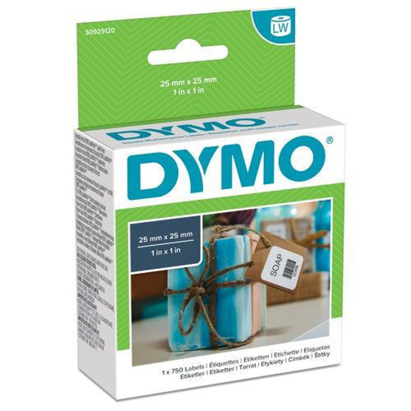 Slika - Dymo S0929120 večnamenske etikete LabelWriter 25 x 25 mm