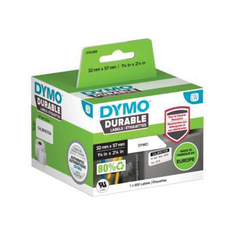 Slika - Dymo 2112289 LW 32mm x 57mm x 800 bele večfunkcijske polipropilenske etikete