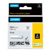 Slika - Dymo 1805430 RHINO vinil profi D1 črna na belo XXL 24mm x 5,5m