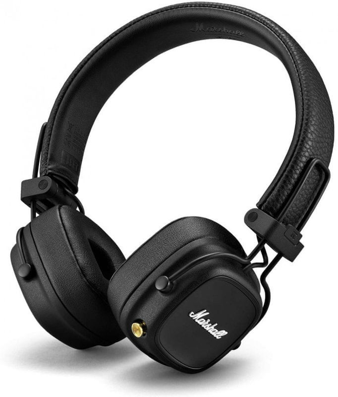 Slika - Marshall Major IV Black (1005773) Bluetooth naglavne slušalke