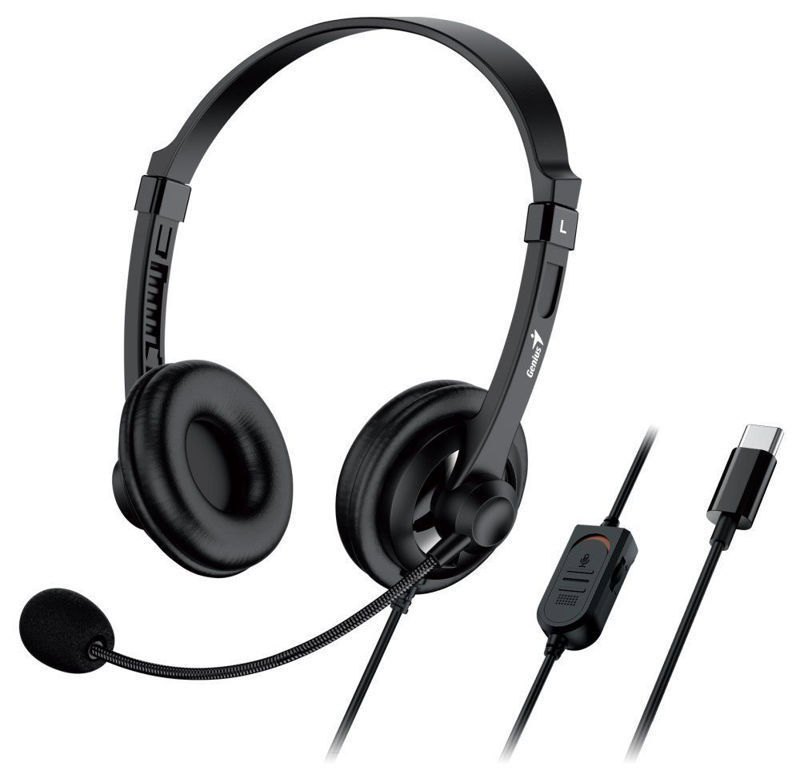 Slika - Genius HS-230U (31710021403) 2.0 USB C žične slušalke z mikrofonom