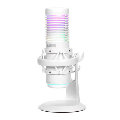 Marvo BLAST 60 MIC-07 W RGB Gaming streaming USB mikrofon bel