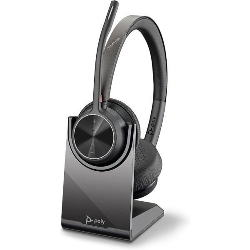 Slika - Brezžične slušalke Poly Plantronics Voyager 4320 USB-C Bluetooth + BT700 adapter + polnilna postaja 77Z31AA (218479-01)