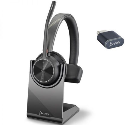 Brezžične slušalke Poly Plantronics Voyager 4310 s certifikatom MS Teams in USB-C ter polnilnim stojalom 77Y97AA (218474-02)