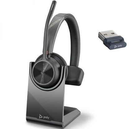 Brezžične slušalke Poly Plantronics Voyager 4310-M UC Bluetooth USB A in polnilna postaja (77Y93AA) MS teams