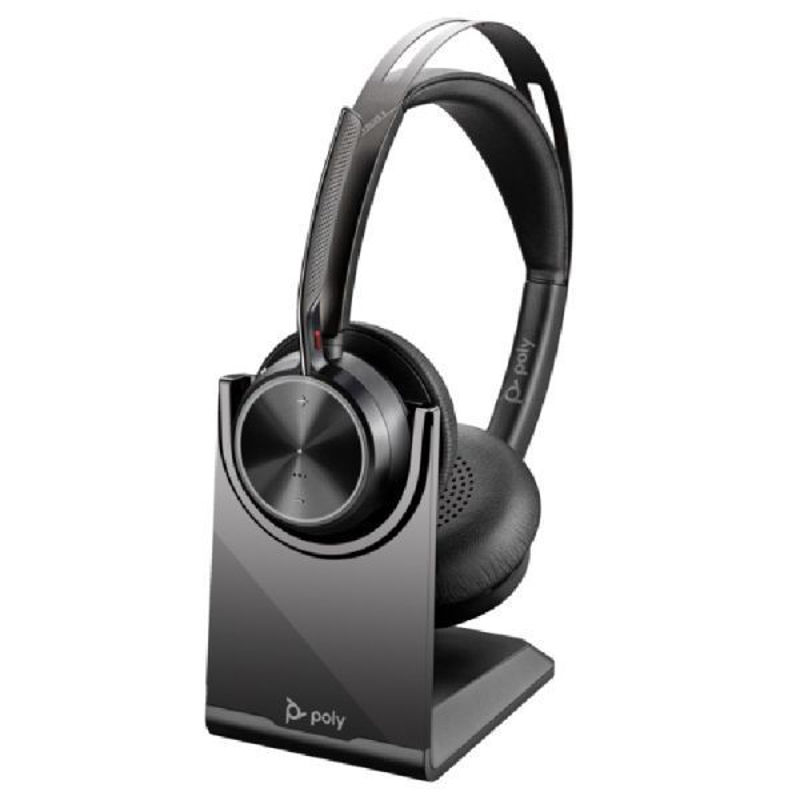 Slika - Slušalke Poly Plantronics Voyager Focus 2 UC Bluetooth + polnilno stojalo + adapter  9T9J5AA