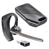 Slika - Brezžične Bluetooth slušalke Poly Plantronics Voyager 5200 UC Office črne (206110-101) (7K2E1AA) s stojalom, mikrofon