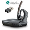 Slika - Brezžične Bluetooth slušalke Poly Plantronics Voyager 5200 UC Office črne (206110-101) (7K2E1AA) s stojalom, mikrofon