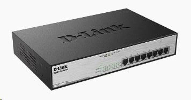 Slika - D-Link DGS-1008MP 8-Port Desktop Gigabit Max PoE Switch