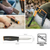 Slika - Fiskars K40 univerzalni nož z etuijem črno -siv (1001622)