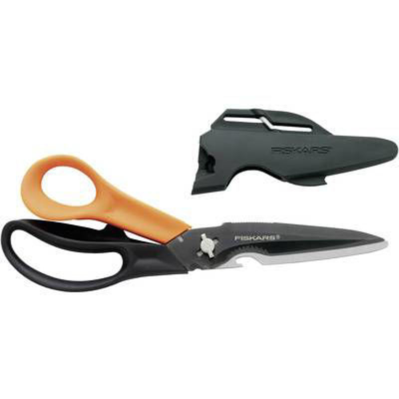 Slika - Fiskars Cuts + More večnamenske škarje črno-oranžne (1000809) titanium