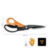 Slika - Fiskars Cuts + More večnamenske škarje črno-oranžne (1000809) titanium