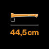 Slika - Fiskars univerzalna sekira S X-Series X18 445 mm črno-oranžna (1069103)