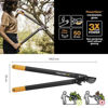Slika - Fiskars PowerGear II Bypass L78 (1000584) dolge škarje za veje