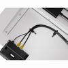 Slika - Powerton WPESD1W ogrodje mize, električno nastavljiva višina, razpon 500 mm, sistem proti trčenju, črna, nosilnost 100 kg