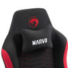 Slika - Marvo CH-178 KAHN RED črno/rdeč nastavljiv Gaming stol