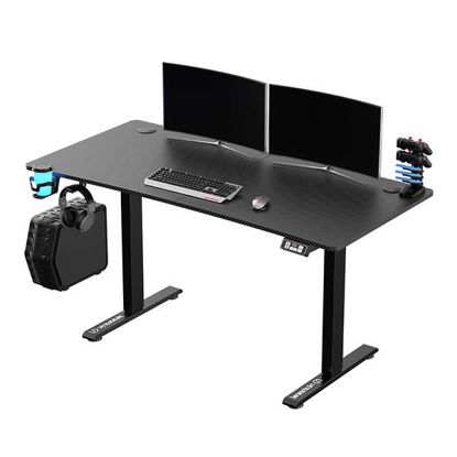 ULTRADESK igralna miza LEVEL V2, 140x68cm, 72-117cm, električno nastavljiva višina