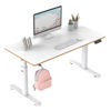 Slika - ULTRADESK PULSAR otroška delovna miza, električno nastavljiva višina, 120X60 cm, 55-81 cm bela