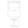 Slika - ULTRADESK PULSAR otroška delovna miza, električno nastavljiva višina, 120X60 cm, 55-81 cm črna