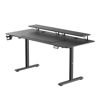 Slika - ULTRADESK HIGHLANDER XXL BLACK računalniška miza, električno nastavljiva višina, 160X70 cm, 72-117 cm, črna