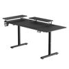 Slika - ULTRADESK HIGHLANDER XXL BLACK računalniška miza, električno nastavljiva višina, 160X70 cm, 72-117 cm, črna