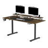 Slika - ULTRADESK HIGHLANDER XXL BROWN računalniška miza, električno nastavljiva višina, 160X70 cm, 72-117 cm, rjava