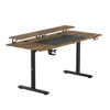 Slika - ULTRADESK HIGHLANDER XXL BROWN računalniška miza, električno nastavljiva višina, 160X70 cm, 72-117 cm, rjava