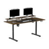 Slika - ULTRADESK HIGHLANDER XXL BROWN računalniška miza, električno nastavljiva višina, 160X70 cm, 72-117 cm, rjava
