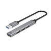 Slika - ACT AC6325 4-portni 3xUSB 2.0 1x 3.0 HUB siv 5Gbps aluminium