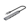 Slika - ACT AC6425 4-portni 3xUSB 2.0 1x 3.0 HUB siv 5Gbps aluminium