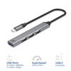 Slika - ACT AC6425 4-portni 3xUSB 2.0 1x 3.0 HUB siv 5Gbps aluminium