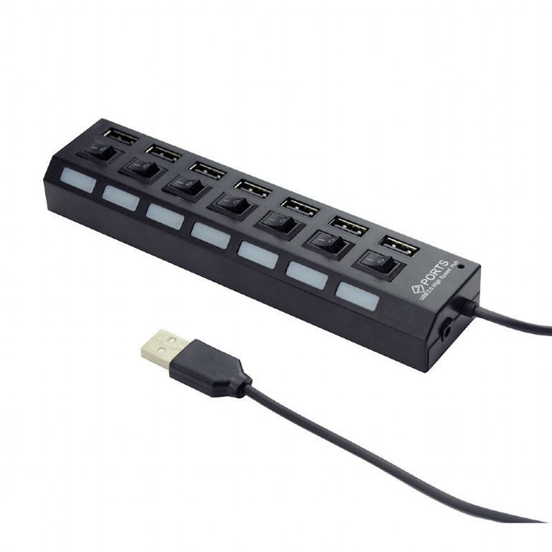 Slika - Gembird UHB-U2P7-03 USB 2.0 napajani 7-portni USB hub