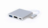 Slika - Gembird A-CM-HDMIF-02-SV USB tip-C večnamenski adapter (A/C/HDMI)