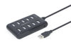Slika - Gembird UHB-U2P10P-01 USB 2.0 napajani 10-portni USB hub