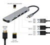 Slika - Gembird A-CM-COMBO6-02 USB Type-C 6-v-1 večportni adapter (HUB + HDMI + bralnik kartic)