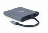 Slika - Gembird A-CM-COMBO6-01 USB Type-C 6-v-1 večportni adapter (Hub3.1 + HDMI + VGA + PD + card reader + stereo audio)
