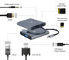 Slika - Gembird A-CM-COMBO6-01 USB Type-C 6-v-1 večportni adapter (Hub3.1 + HDMI + VGA + PD + card reader + stereo audio)