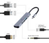 Slika - Gembird A-CM-COMBO5-02 USB Type-C 5-v-1 večportni adapter Hub 3.1  + HDMI + PD + stereo audio