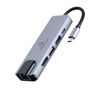 Slika - Gembird A-CM-COMBO5-04 USB Type-C 5-v-1 večportni 4K adapter PD 65W (USB A / C (PD)  / HDMI / RJ 45)