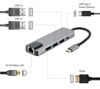 Slika - Gembird A-CM-COMBO5-04 USB Type-C 5-v-1 večportni 4K adapter PD 65W (USB A / C (PD)  / HDMI / RJ 45)