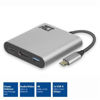 Slika - ACT AC7022 USB-C na HDMI 4K Adapter s PD napajanjem in USB-A vhodom