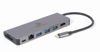 Slika - Gembird A-CM-COMBO5-05 5v1 USB-C Adapter – HDMI 4K, Gigabit LAN, USB-A, Kartični čitalnik, PD
