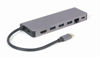 Slika - Gembird A-CM-COMBO5-05 5v1 USB-C Adapter – HDMI 4K, Gigabit LAN, USB-A, Kartični čitalnik, PD